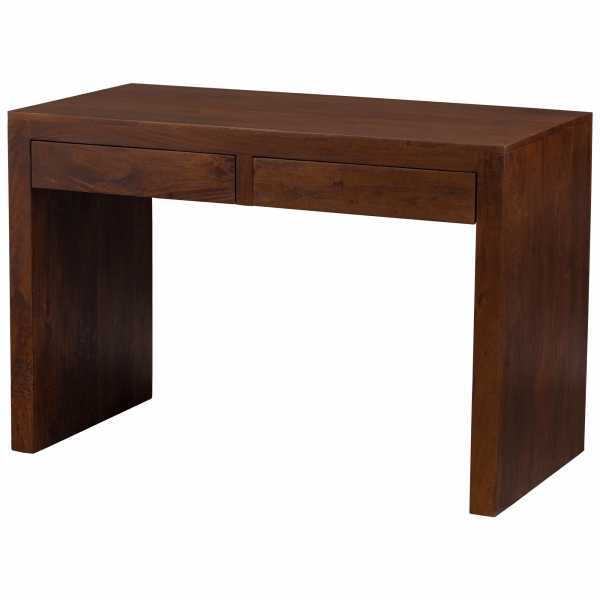 Nowoczesne biurko ZEN z drewna mango brąz 120x60 cm