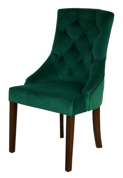Krzesło glamour pikowane guzikami tapicerowane - NA ZAMÓWIENIE