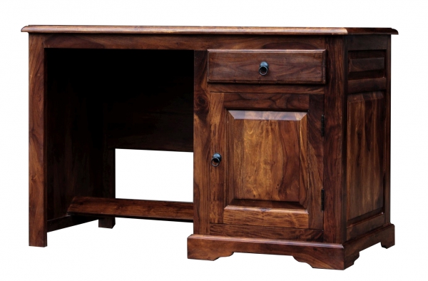 Małe biurko kolonialne LONDON z akacji indyjskiej 120x60 cm