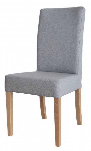 Proste tapicerowane szare krzesło 100A - AKTUALNIE DOSTĘPNY