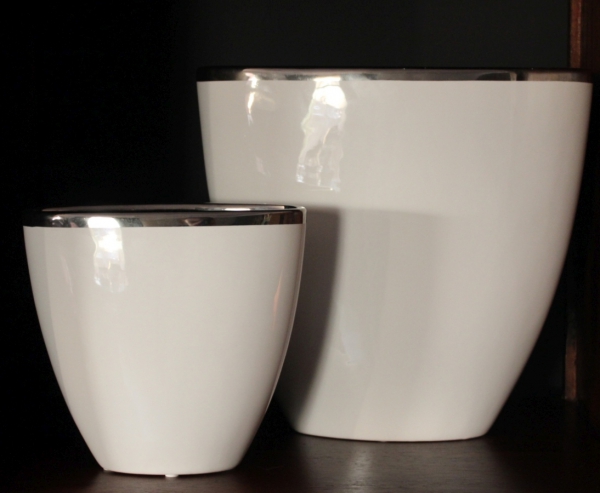 Duży wazon ceramiczny biały