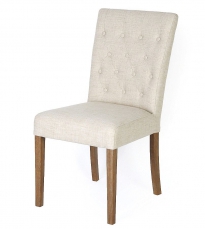 DANIEL klasyczne tapicerowane pikowane krzesło