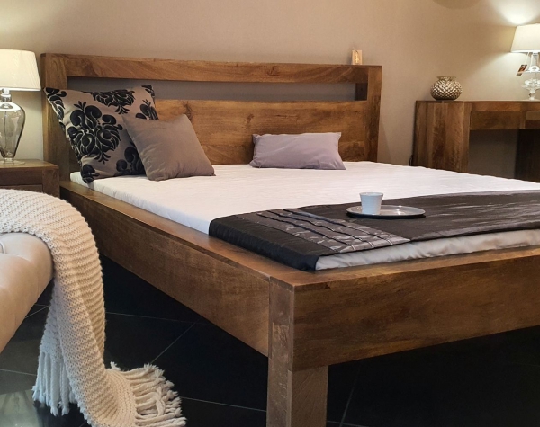 Solidne łóżko z drewna OSLO do materaca 180x200cm