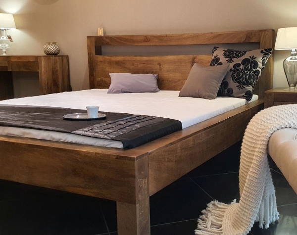 Solidne łóżko z drewna OSLO do materaca 180x200cm