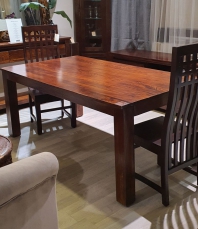 Stół drewniany HAGA 180x100 z dostawkami