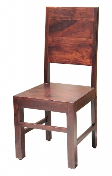 Krzesło z pełnym oparciem akacja brąz
