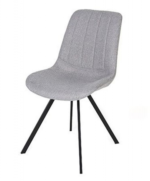 KYLIE MET - tapicerowane krzesło na metalowych nogach