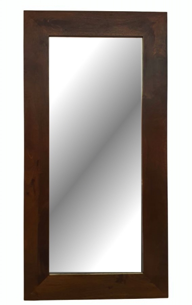 Proste lustro drewniane OSLO 180x90 cm w brązie