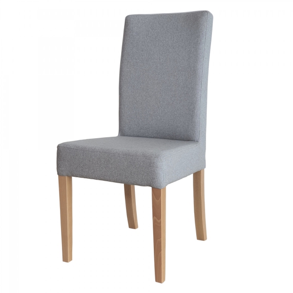 Proste tapicerowane szare krzesło 100A - AKTUALNIE DOSTĘPNY