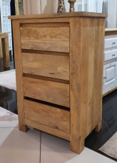 Wąska komoda z szufladami z drewna