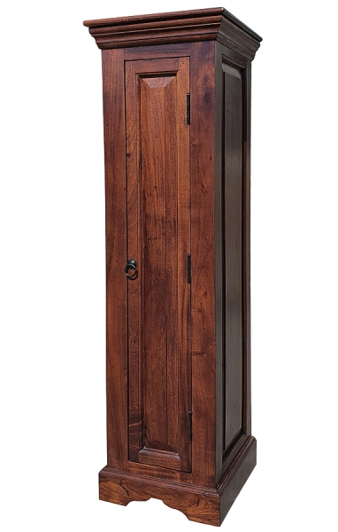 Duża kolumna z litego drewna akacji z szafką
