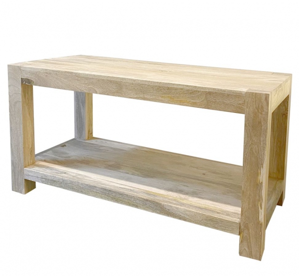 Wysoki stolik ława z drewna- jasny